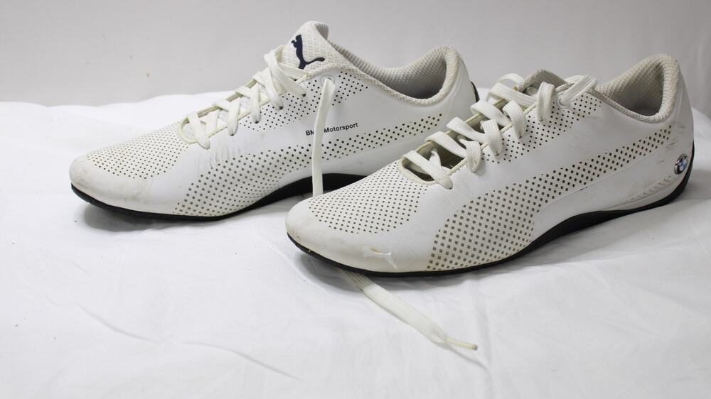 Puma BMW M Motorsport Drift Cat 5 Ultra White Driving Shoes Men's Size 11 305882